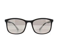 Rectangle Black Rubber Light Grey Silver Mirror PS01TS Prada Sport Black One Size