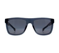 Rectangle Blue Grey BOSS 1647/S Hugo Boss Blue One Size