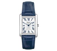 Rectangle Blue Leather White Dial Ladies Watch