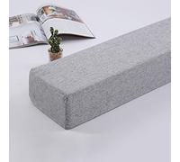 Rectangle Bolster Long Armrest Cushion, Mattress Connector Close The Gap, Custom Size Headboard Pillow Armrest Pillow for Double Beds/Wall Side Between Seam,120 * 5 * 12cm,Grey1