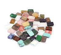 Rectangle Cabochon Flatback Natural Stones Cabochon for Jewelry Making 20 Pcs