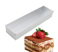 Rectangle Cake Mold | tirmisu Cake Mold | Cake Sheet Pan | Non-Stick Baking Dish | Ice Cream Cake Pan | Rectangle Aluminum Alloy Cake Mould | Cheesecake Pan | Deep Cake Pan | 15.74x3.93x2.36 in Bakin