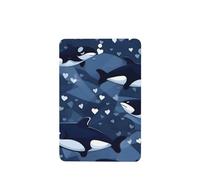 Rectangle Car Air Fresheners Blue Killer Whale Pattern 6 Pcs Car Aromatherapy Tablets For Car Wardrobe Shoe Cabinet Eliminate Odors