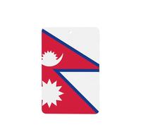 Rectangle Car Air Fresheners Flag Of Nepal Pattern 6 Pcs Car Aromatherapy Tablets For Car Wardrobe Shoe Cabinet Eliminate Odors