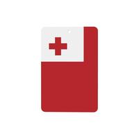 Rectangle Car Air Fresheners Tonga Flag Pattern 6 Pcs Car Aromatherapy Tablets For Car Wardrobe Shoe Cabinet Eliminate Odors