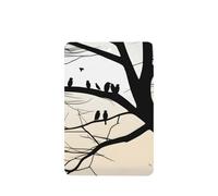 Rectangle Car Air Fresheners Tree Birds Barren Tr Pattern 6 Pcs Car Aromatherapy Tablets For Car Wardrobe Shoe Cabinet Eliminate Odors