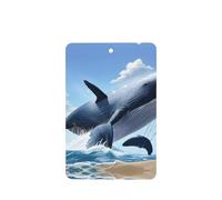 Rectangle Car Air Fresheners Whale Pattern 6 Pcs Car Aromatherapy Tablets For Car Wardrobe Shoe Cabinet Eliminate Odors