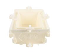 Rectangle Concrete Flower Pot Mold Reusable Plastic for Garden | High-detail Finish, Weather-resistant Build, for Epoxy Resin Planters, Sculptures, Landscape Edging Accents