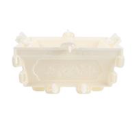 Rectangle Concrete Flowerpot Mold for Cement, Plastic Outdoor Planter | Weather Resistant Build, High Detail Design, for Clay Planters and Sculptures, Garden Artists