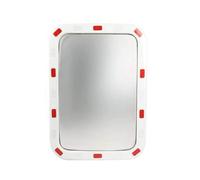 Rectangle Convex Mirror,Wall Mounted Curved Safety Mirror,PC High-Definition Mirror for Garage Home Parking Factory Office(40x60cm)