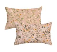 Rectangle Cushion Covers 15.7x27.5inch Set of 2, Flower Pillow Cases with Lnvisible Zipper, Plant Cushions Covers Velvet Double Sided Decorative Throw Pillow for Outdoor Furniture Patio Couch,Model153