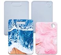 Rectangle Cutting Board Epoxy Resin Silicone Moulds with Hanging Holes for Cheese Serving Tray Platter Concrete Cement Polymer Clay 13inch