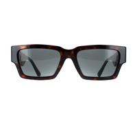 Rectangle Dark Havana Dark Grey VE4459 Versace Brown One Size