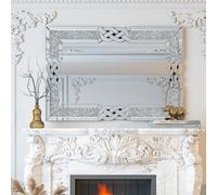 Rectangle Decorative Wall Mirror Crush Diamond Mirror for Living Room