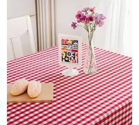 Rectangle Dining Table Cloth Tassels Stitching Cotton Fabric Dining Table Cloth Washable Tablecloth for Wedding Banquets Dining Banquet Decoration Luxuriou Table Cover, 3 Colors(Daffodil,140 * 220cm)