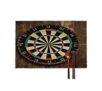 Rectangle Dining Table Placemats Set of 4 Dart Board Printed Heat Resistant Washable for Dining, Kitchen, Party Place Mats11.8 X 17.7 Inch