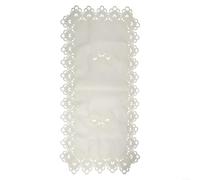 Rectangle Embroidered Coffee Tablecloth with European Crochet Lace, Heat Resistant and Reusable Cover for Western Tea Table and Living Room Decoration (10)