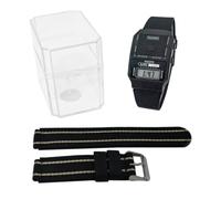 Rectangle English Talking Watch for The Blind & Visually Impaired - Easy-to-Use Voice Announcement Watch with Alarm Function, Silicone Strap & Bonus Nylon Strap - Ideal for Seniors & Low Vision Users