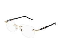 Rectangle Eyeglasses - unisex - MONTBLANC - Glasses - Black - 53 MM - Accessories 53 MM