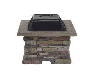 Rectangle Fire Pit Grey KELUD