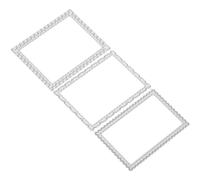 Rectangle Frame Cutting Die Carbon Steel DIY Scrapbooking Cardmaking Tool | Reusable Template for Paper Crafts, Photo Prints and Decorative Layering, Silver Finish, Suitable for Makers