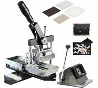 Rectangle Fridge Magnet Maker Machine Kit, Refrigerator Sticker Making Machine DIY Photo Magnet Badge Press Machine with 100Pcs Consumables Machine Set