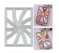 Rectangle Grid Frame Cutting Die Cuts, DIY Crafts Template Rectangle Grid Frame Scrapbook Cards Cutting Dies Cut Stencils for DIY Embossing Card Making Decorative Paper Dies Scrapbooking