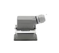 Rectangle Heavy Duty Connector HDC-HE-04/6/16/20/24/32/48 Core Pins Industry Plug Socket Connector 500V 16A(4 core Lateral line)