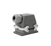 Rectangle Heavy Duty Connector HDC-HE-04/6/16/20/24/32/48 Core Pins Industry Plug Socket Connector 500V 16A(32 core Lateral line)