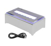 Rectangle LED Light Display Base, 14 cm Multi Color Pedestal Changing 7LEDs Display Stand Led Lights Display Base Lighted Base Stand for 3D Glass Art (1)