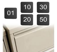 Rectangle Locker Numbered Label With Self-Adhesive Backing/Acrylic Door Sign Number Plates 1-10 1-20 1-30 1-50 Number/Cabinet System Identifier(Black-1-20,L 3.5 CM W 3.5 CM)