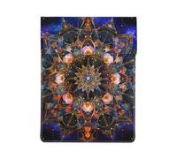 Rectangle Mandala art Printed Laptop Sleeve Bag 13-Inch - Leather Laptop Sleeve Case Shockproof Protective Computer Cover Bag