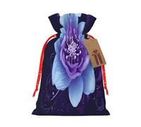 Rectangle Mandala -Print Burlap Drawstring Bags - Eco-Friendly Reusable Pouches For Wedding Favors, Christmas & Birthday Presents.