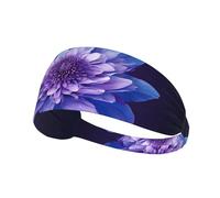 Rectangle Mandala Print Non-Slip Elastic Running Headband, Sweat Absorbing Stretchy Hair Bands For Gym Yoga, Soft Skin-Friendly Foldable Workout Headband
