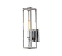 Rectangle Modern Retro Wall Sconce Mid Century Indoor Wall Lamp Open e, 13.7 Inch Farmhouse Iron Wall Light Fixture E27 Vintage Long Sconces for Hallway Bathroom Living Room