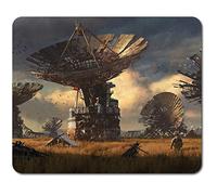 Rectangle Mouse Mat - Post Apocalyptic Aliens War Earth 23.5 x 19.6 cm (9.3 x 7.7 inches) for Computer & Laptop, Office, Non-slip Base #46166