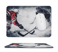 Rectangle Mouse Pads Ice Hockey Art Mouse Pad for Computers Laptop Desk Washable Mousepad Non-Slip Mouse Mat with Rubber Base Laptop Mousepads Overlock 11.8"x9.8"