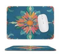 Rectangle Mouse Pads Vibrantly Colored Scottish Thistle Pattern Mouse Pad for Computers Laptop Desk Washable Mousepad Non-Slip Mouse Mat with Rubber Base Laptop Mousepads Overlock 9.4"x7.9"