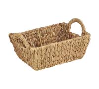 (Rectangle) Natural Handmade Water Hyacinth Woven Storage Basket