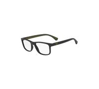 Rectangle Optical Frame - male - Emporio Armani - Glasses - Black - 55 MM - Accessories 55 MM