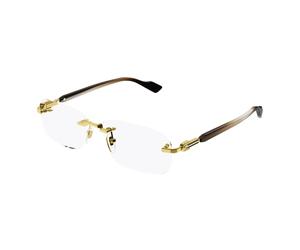 Rectangle Optical Frame - male - Gucci - Glasses - Yellow - 56 MM - Accessories 56 MM