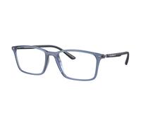 Rectangle Optical Frame - unisex - Emporio Armani - Glasses - Blue - 55 MM - Accessories 55 MM