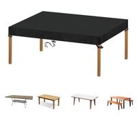 Rectangle Outdoors Garden Furniture Cover Waterproof 120x70x15cm | for Rectangular Garden Table Cover, Patio Furniture Covers Anti-UV, Ripstop