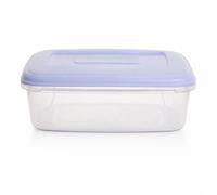 Rectangle Plastic Food Storage Container with Lid Clear Kitchen Storage Box Fridge Freezer Microwave Safe Meal Prep Container for Leftovers Lunch Snacks Pantry Food Organiser Reusable Box (3L)