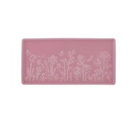 Rectangle Platter In The Meadow Stoneware Floral Embossed Food Serving Dish