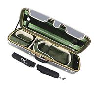 Rectangle Plywood And Gray Artificial Leather Violin Case With Green Comfort Interior Violin Case Full Size (Color : 1/8)