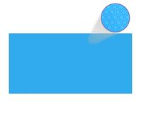 vidaXL Pool Cover Rectangular 450x220cm PE Blue Ground Cloth Base Protector