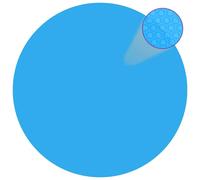 vidaXL Floating PE Solar Pool Flim 381 cm Black and Blue Pond Cover Protector