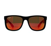 Ray-Ban Sunglasses Justin 4165 622/6Q Rubber Black Red Mirror