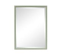 Rectangle Sage Green Bobbin Bobble Wall Mirror 62cm X 82cm Melody Maison Green One Size